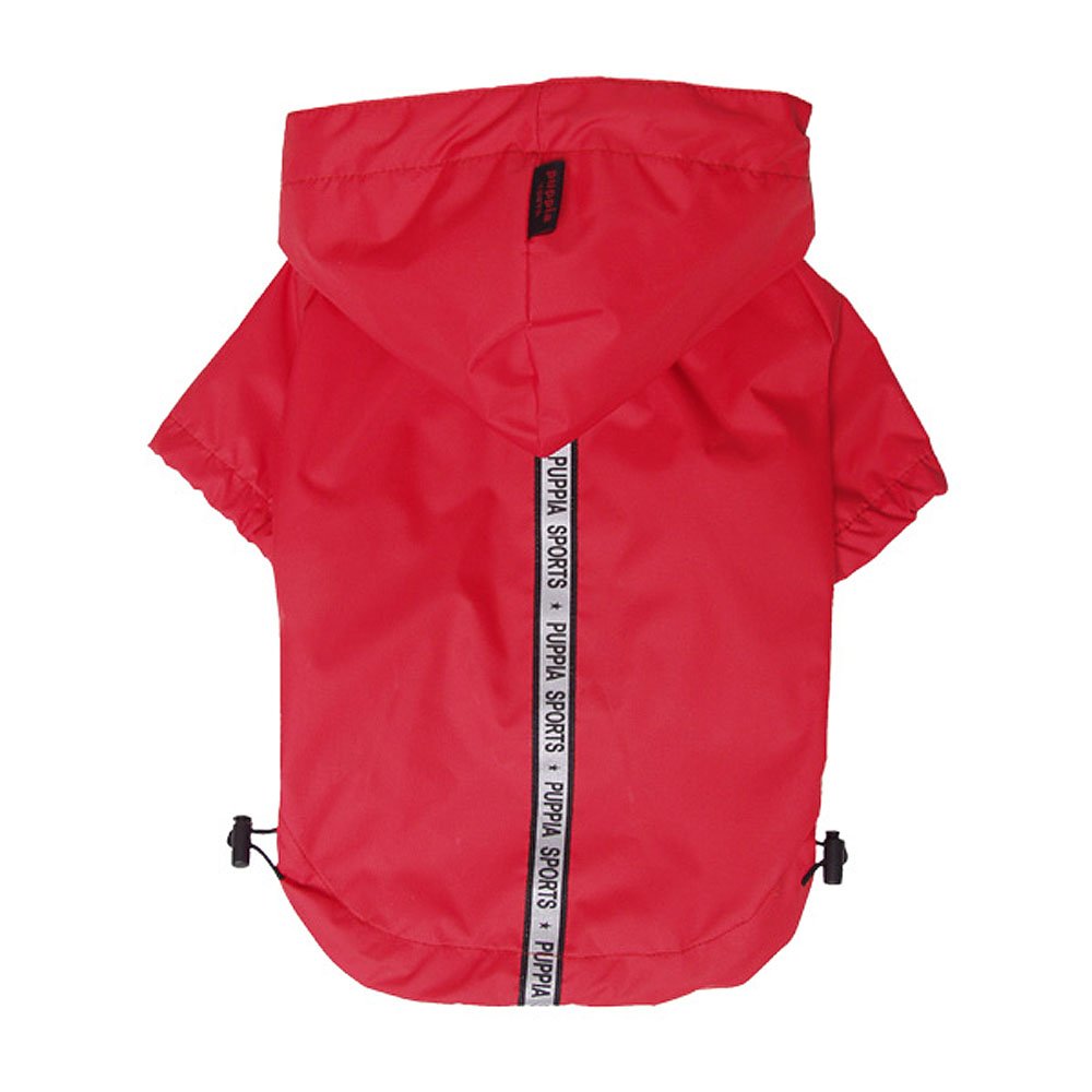 Puppia Base Jumper Raincoat For Dogs - Dog Jacket, Red, PEAF-RM03-RD-3L, 3XL