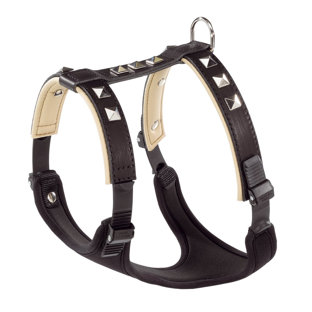 Ferplast Giotto Luxor Dog Harness, Large Black