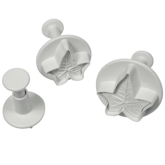 PME Ivy Leaf Plunger Cutters, Small, Medium and Large Sizes, Set of 3