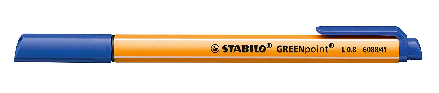 Felt Tip Sign Pen - STABILO GREENpoint - Blue - Image 3