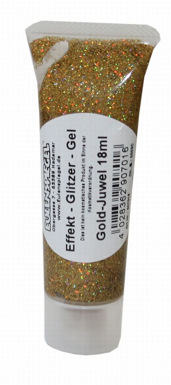 Eulenspiegel Holographic Face Glitter Gel - Golden, 8215338, 18 ml (1er Pack) - Image 2