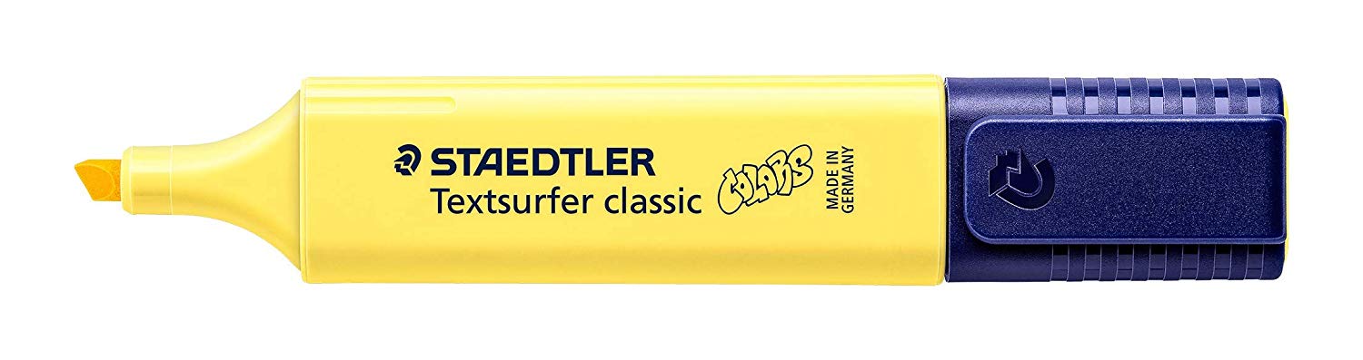 STAEDTLER 364 C-100 Textsurfer Classic Highlighter - Pastel Bright Yellow (Box of 10), 1 count (Pack of 10) - Image 2