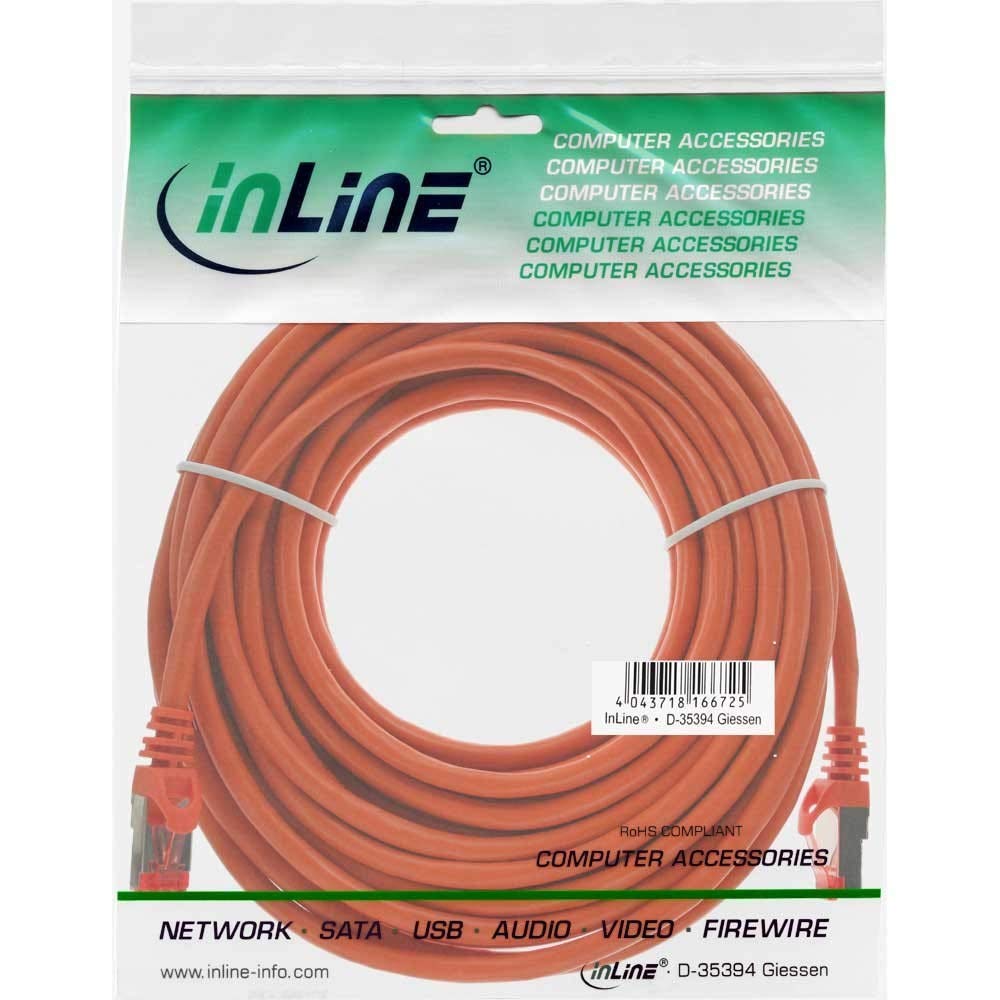 InLine® 76420O S/FTP Patch Cable 250 MHz PVC Copper 20 m Orange, Copper,Orange - Image 3