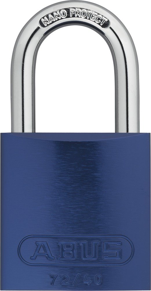 ABUS Padlock 72/40 - Lightweight Titanium Material with high Corrosion Protection - Including 2 Keys - Security Level 6 - Blue