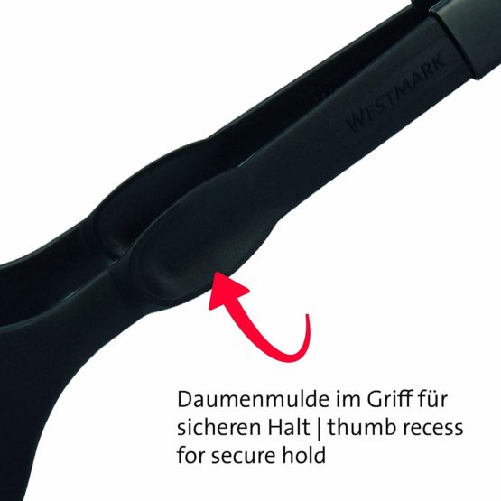 Westmark Double Spatula/Serving Tongs, Length: 28.9 cm, Plastic, Duetto Flonal, Black, 21002260 - Image 3