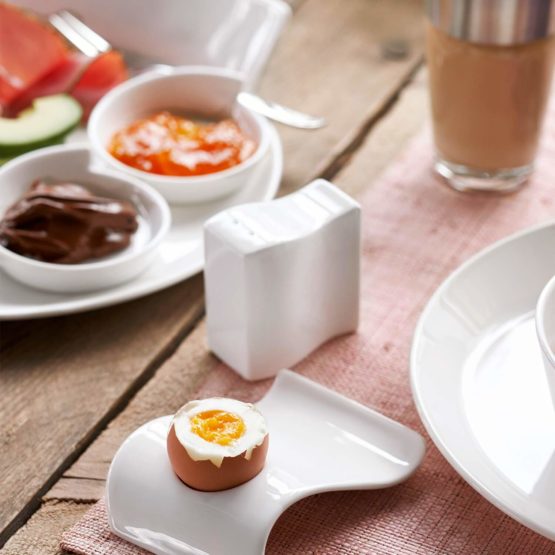 Villeroy & Boch 10 2525 3470 New Wave Salt Shaker, Premium Porcelain, White - Image 2