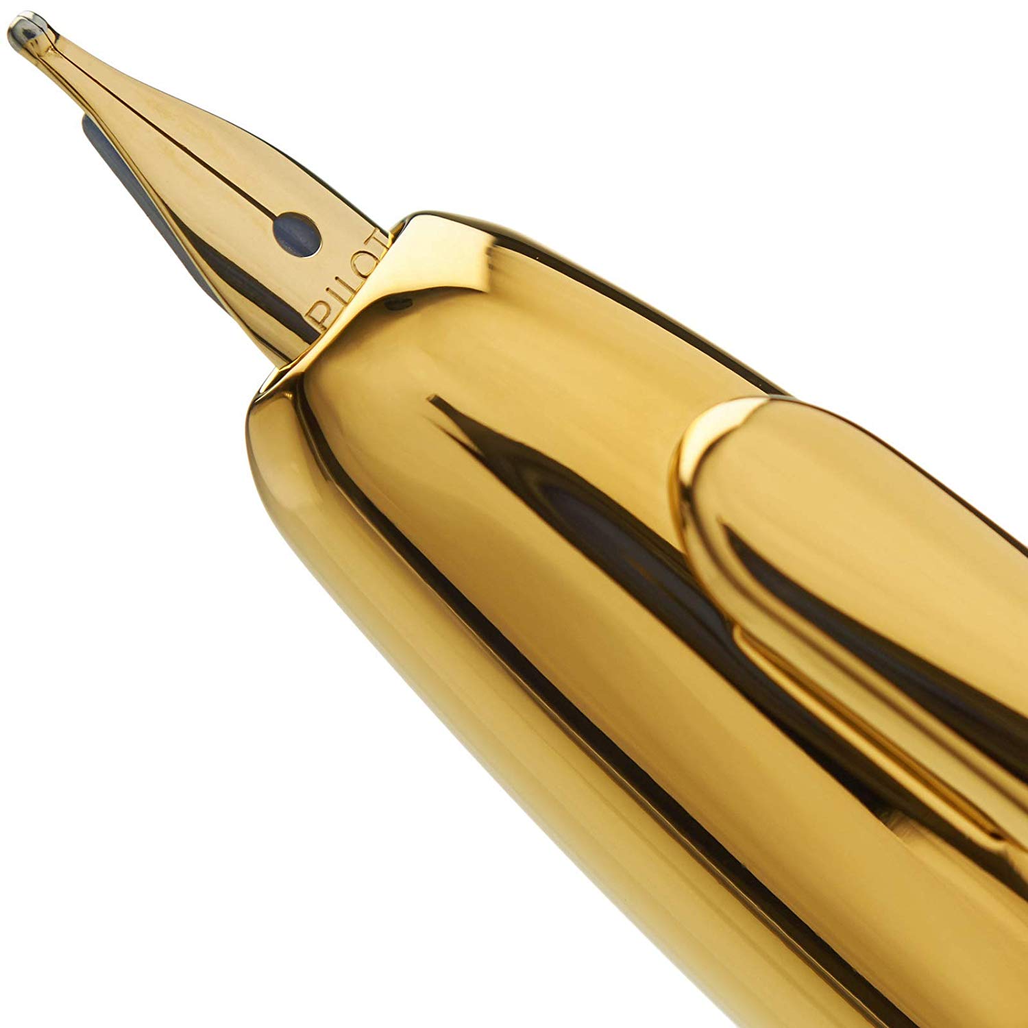 Pilot Capless Medium Retractable Fountain Pen with Gold Trim, Black - Image 2