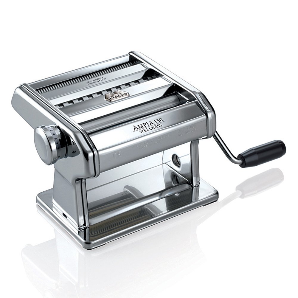 Marcato Pasta Machine, Pasta Maker, Pasta Roller for Handmade Fresh Pasta Made in Italy, Chromed Steel