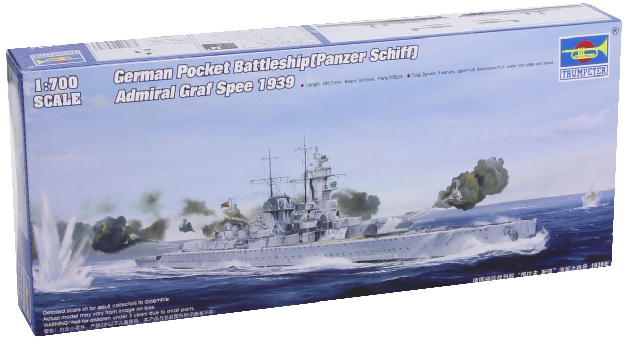 Trumpeter 1:700 - German Admiral Graf Spee (1939), Various, Mittel