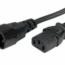 ROLINE power cable with IEC connector IEC320 C14 connector / C 13 connector Black 1,8 m