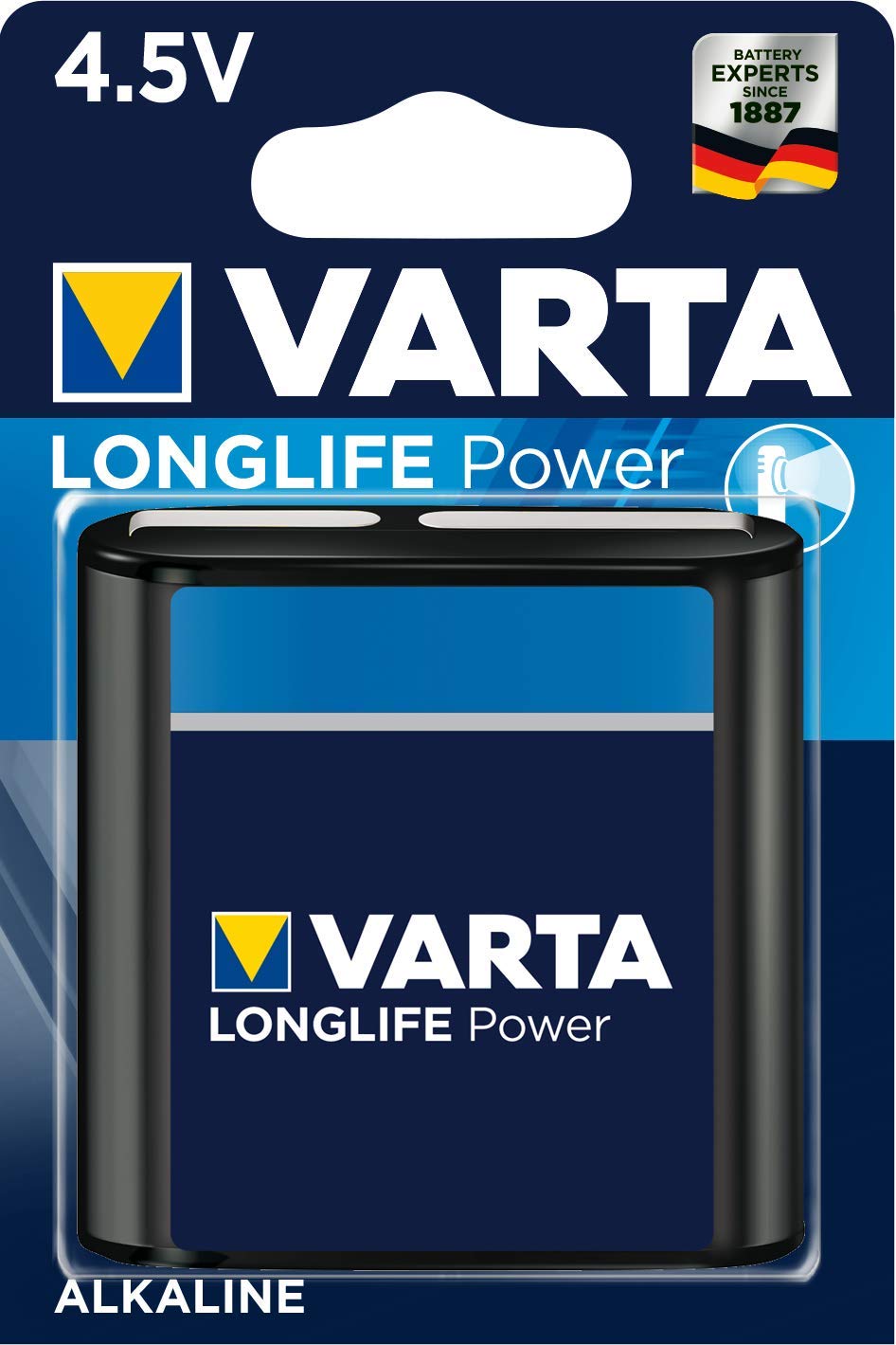 VARTA Longlife Power 4.5V Block 3LR12 Alkaline Battery (1-pack) - Made in Germany