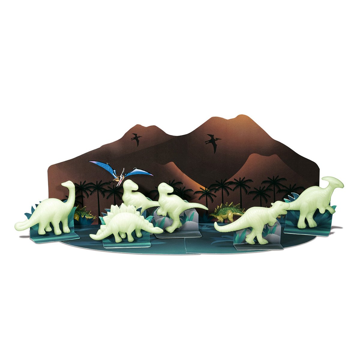 4M Glow in the Dark 3D Dinosaurs,Yellow - Image 2