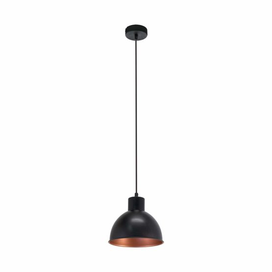 EGLO 49238 E27 Black, Copper Pendant Lamp TRURO 1 49238