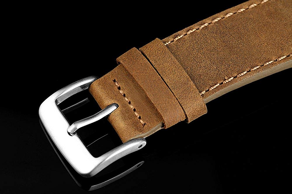 Just Watches Men's Quartz Watch 48-S4997-SL with Leather Strap, Silver/Brown - Image 4