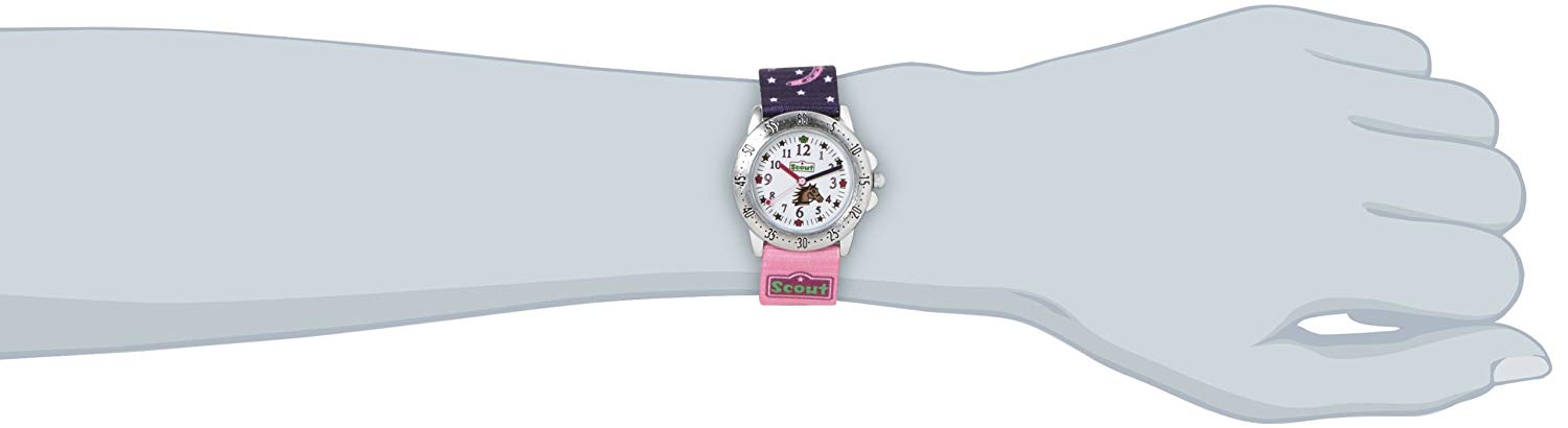 Scout Girls' Analogue Quartz Watch with Textile Strap - Image 2