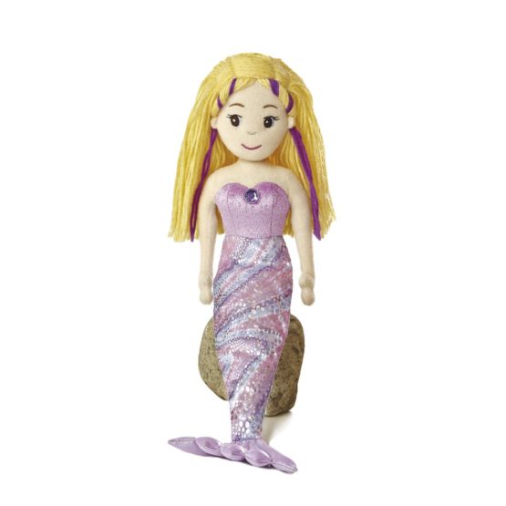 AURORA, 33050, Sea Sparkles Mermaid Serena, 18In, Soft Toy, Pink