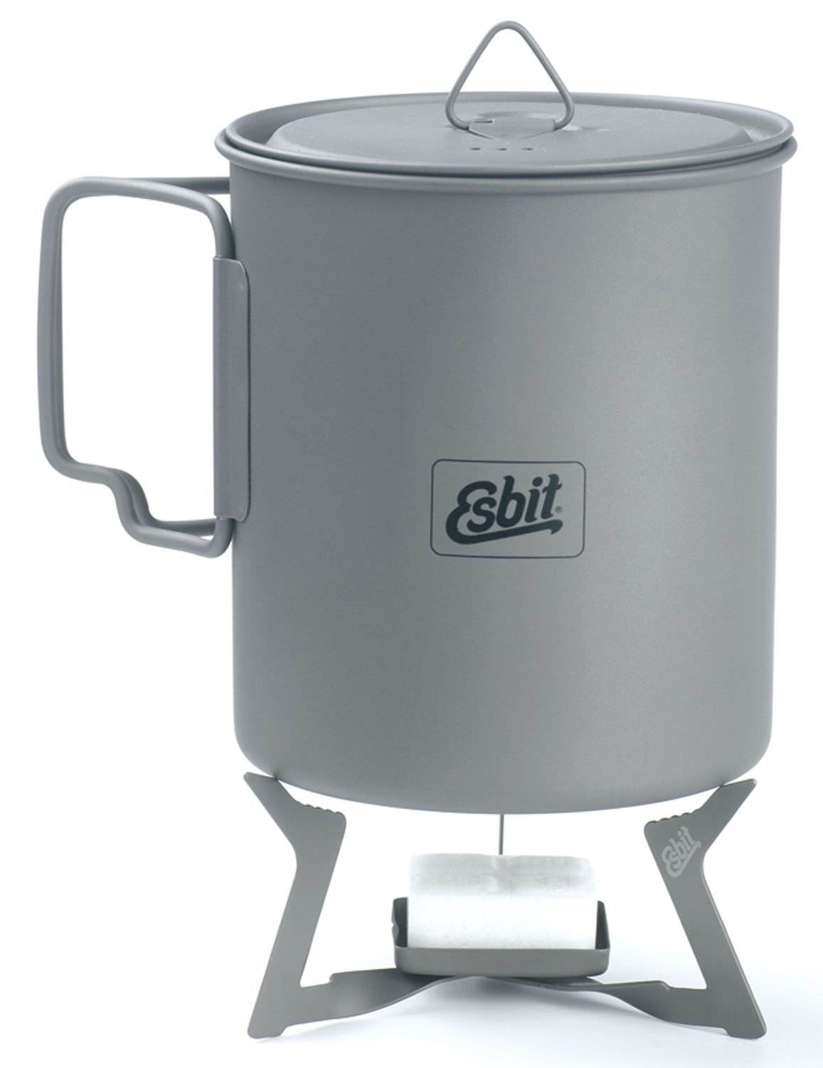 Esbit Ultralight Titainium Solid Fuel Stove, Grey - Image 4