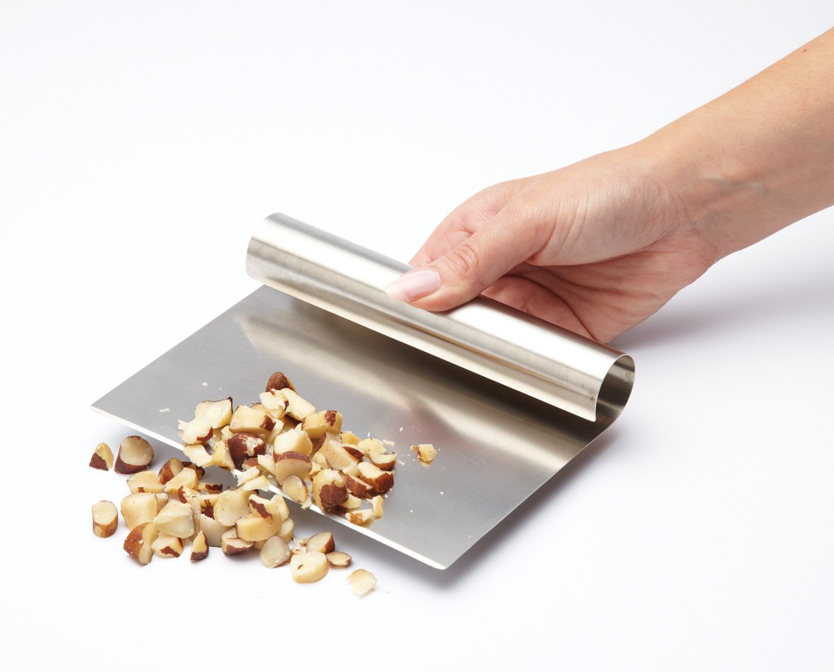 KitchenCraft Stainless Steel Vegetable Chopper/Food Scoop, 15 x 11.5 cm (6" x 4.5"), Silver - Image 3