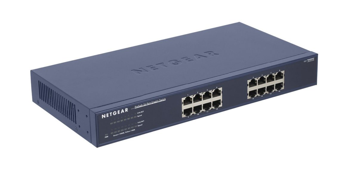 netgear 16 port gigabit switch unmanaged