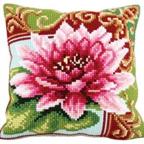 Collection D'Art CD5174 Cross Stitch Cushion Kit: Luxurious Lily 2