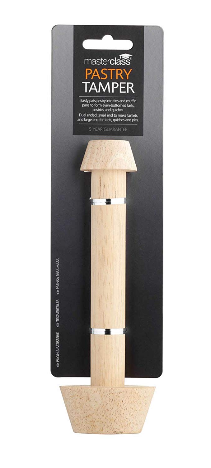MasterClass Wooden Pastry Tamper For Easily Press Dough into Mini-hole Pans, Brown, Wood, 22 cm - Image 2