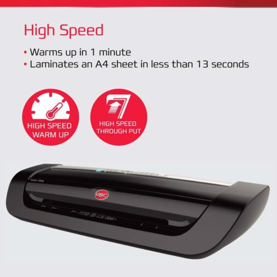 GBC 4402133 A3 Fusion 7000L Large Office Laminator, Black - Image 3