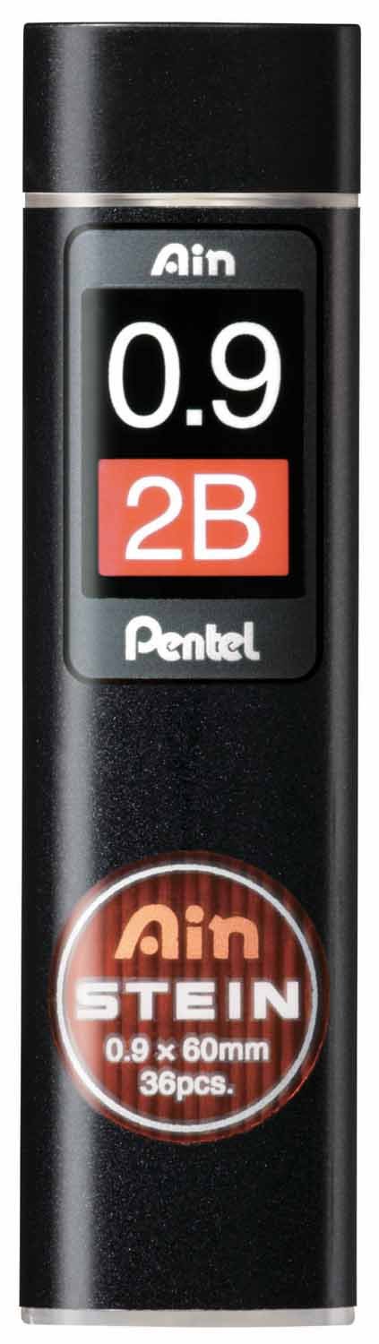 NEW Version, Made in Japan - Pentel Ain Refill Leads, 1.3mm HB, 2B, B, C2813 - UK