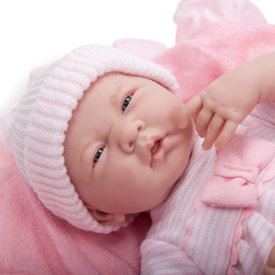 JC Toys 18780 La Newborn Baby Doll, Pink, 15.5" - Image 2