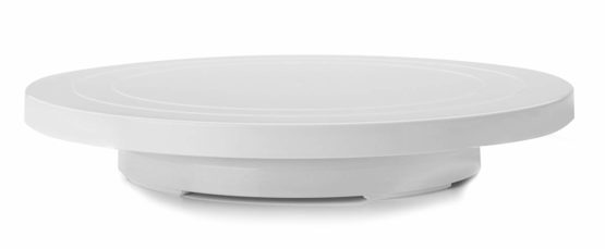 IBILI Rotating Base Stand Low 30 cm of Plastic, White, 30 x 30 x 5 cm