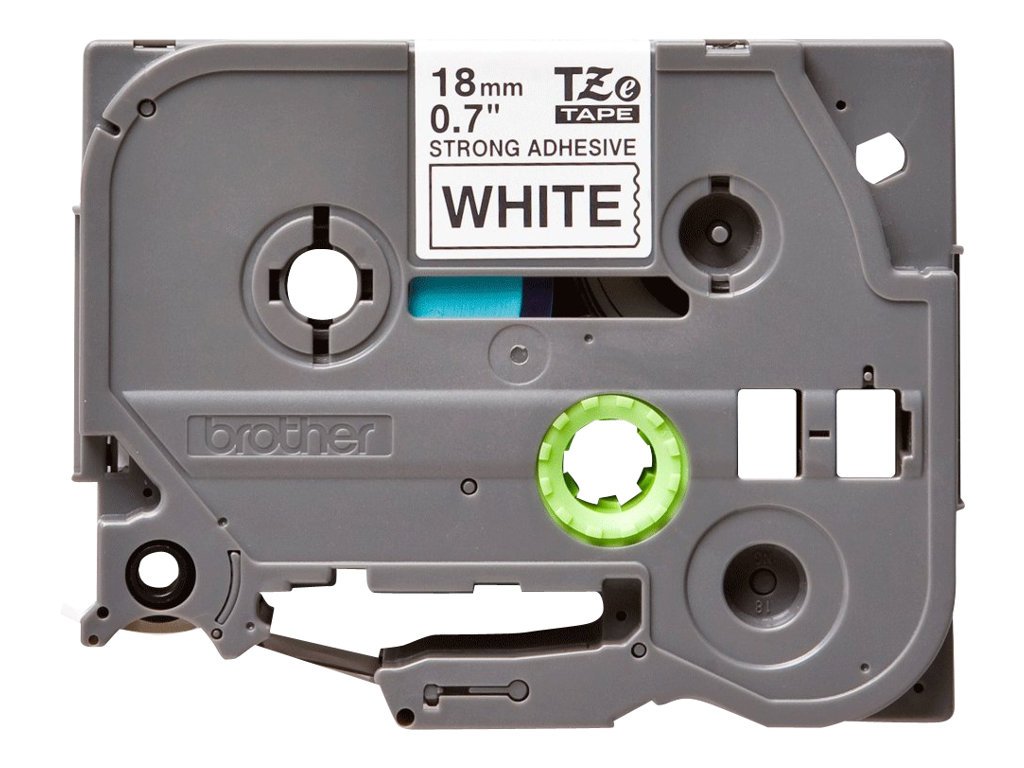 Brother TZe-S241, Extra strength adhesive, black on white, Roll (1.8 cm x 8 m) 1 cassette(s) laminated tape - Image 3
