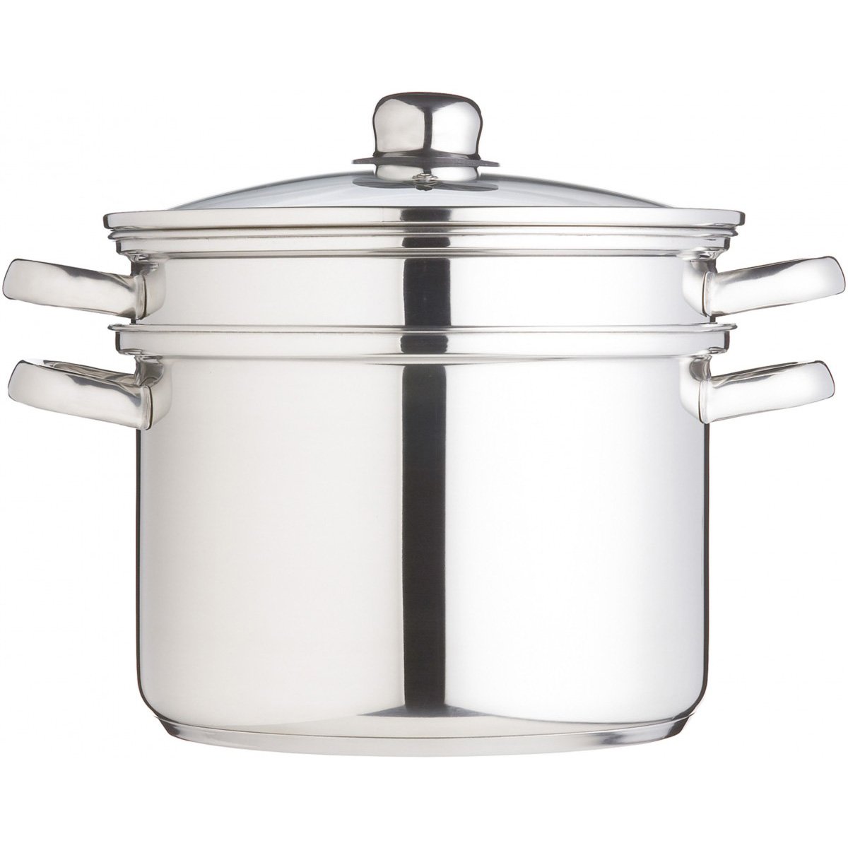 KitchenCraft 7.5 L Clearview Stainless Steel Multi Cooker, Silver