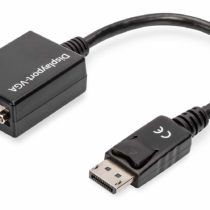 Digitus 0.15m DP Male to HD15 Female DisplayPort Adapter Cable - Black