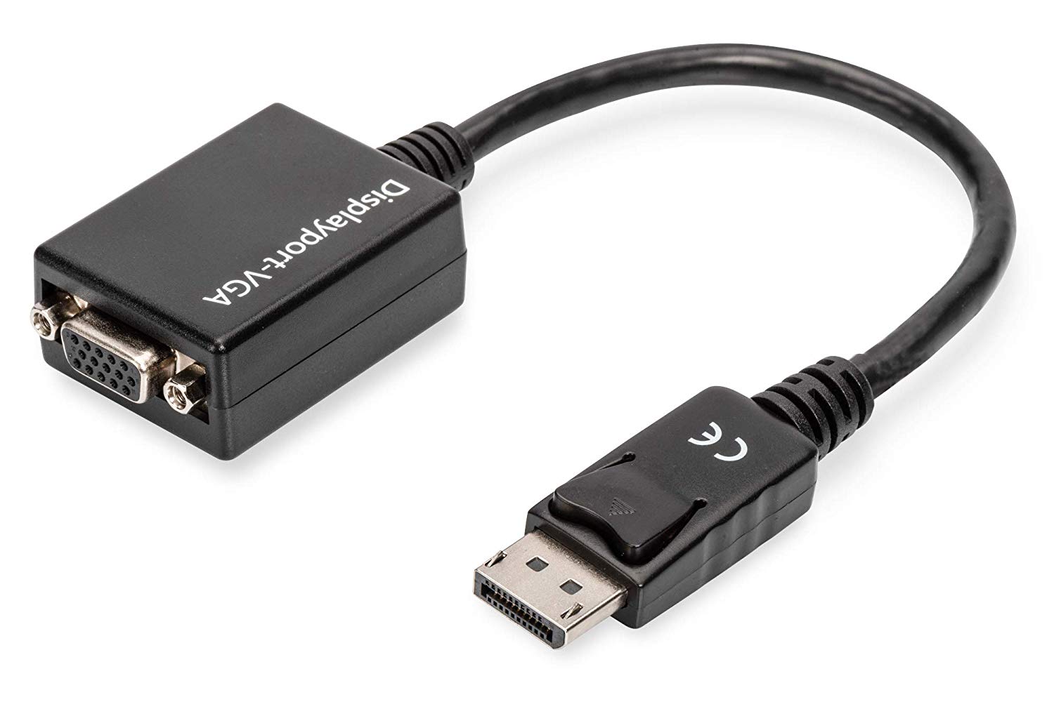 Digitus 0.15m DP Male to HD15 Female DisplayPort Adapter Cable - Black
