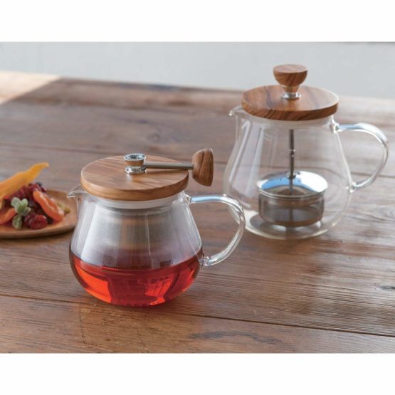 Hario CD Tea Pot Olive Wood 700 ml, Glass, Transparent - Image 2