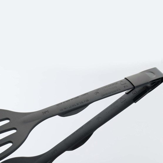 Westmark Double Spatula/Serving Tongs, Length: 28.9 cm, Plastic, Duetto Flonal, Black, 21002260 - Image 4
