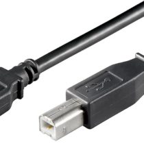 ewent USB 2.0 Cable Type a Male to B Male Cable Dual Shielding AWG 28 Copper Instalment of Transfer Upto 480Mbit, 5 M, Black