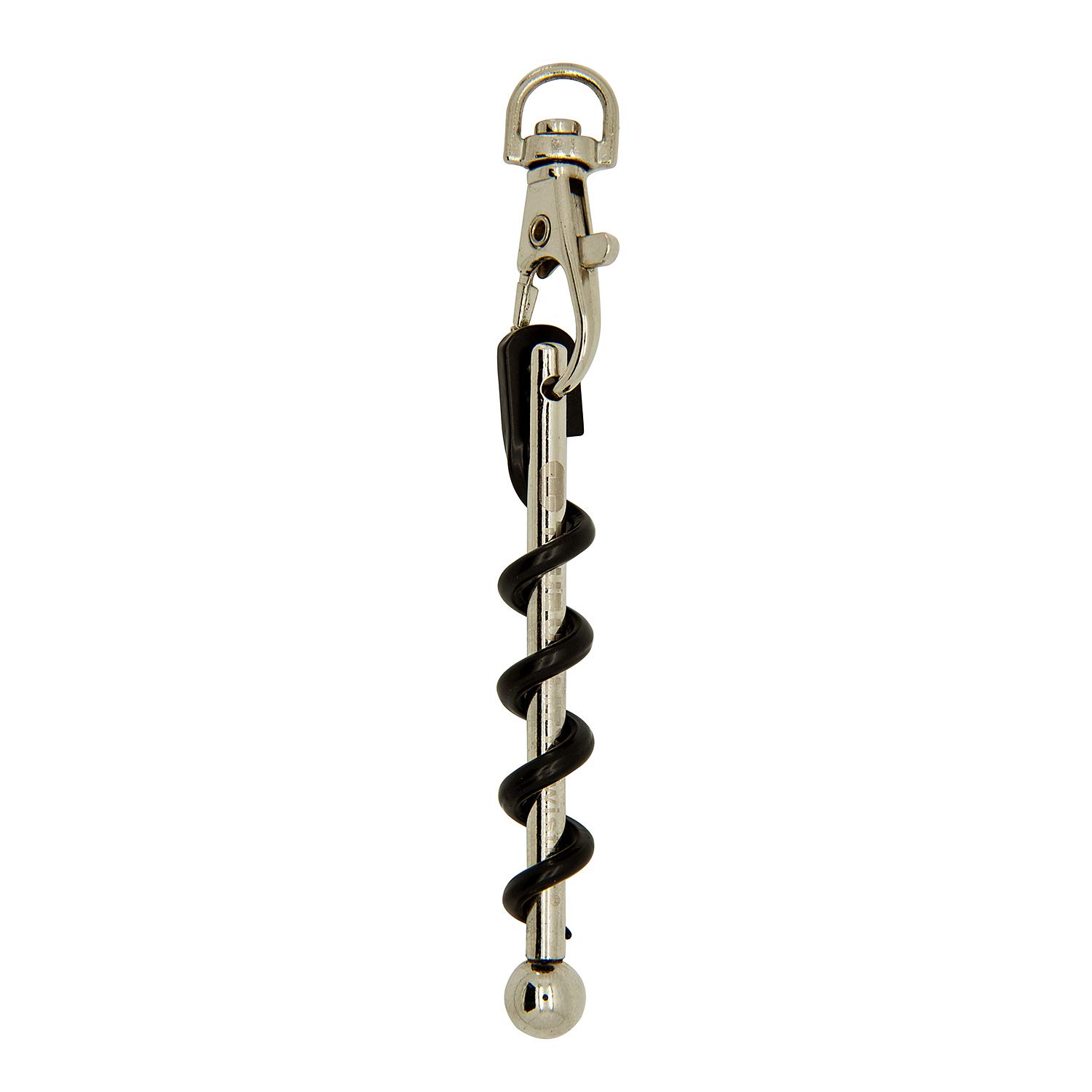 TRUE Twistick Pocket Keyring Wine Bottle Opener, Stainless Steel 4MM Cork Screw Bar & Teflon Coated Corkscrew Helix