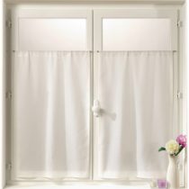 Linder 0323/10/415 Rod-Top Window Screens Set of 2 Straight Muslin White 95X200