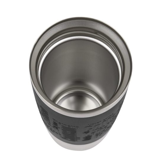 Emsa Vacuum Travel Mug 12.2 fl . in black, Stainless Steel, 1 Count (Pack of 1) - Image 4