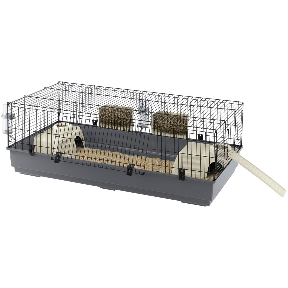 Ferplast Rabbit 140 Cage, 140 x 71 x 51 cm, Black, 140 cm L x 71 cm W x 51 cm H