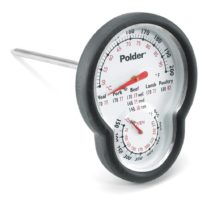 Polder Dual Sensor In-Oven Thermometer, Black