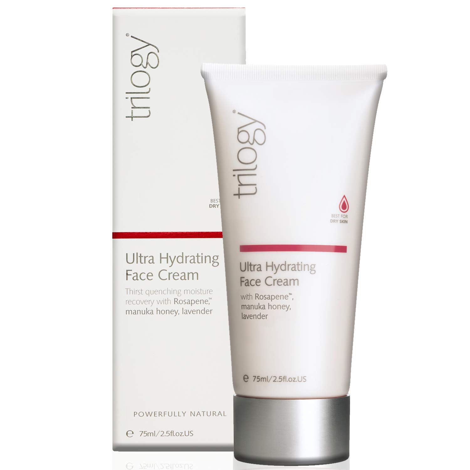Trilogy Ultra Hydrating Face Cream, Intense Moisture for Dry Skin with Rosapene, Manuka Honey and Lavender - Image 2