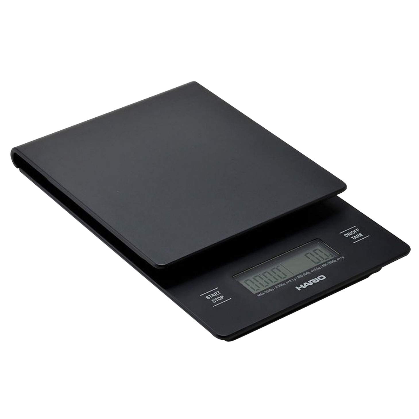 Hario VST-2000B 1-Piece Coffee Drip Scale/ Timer, Black, V60
