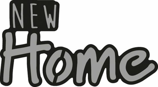 Marianne Design Craftables Dies-New Home, 2 x 1-inch, Grey