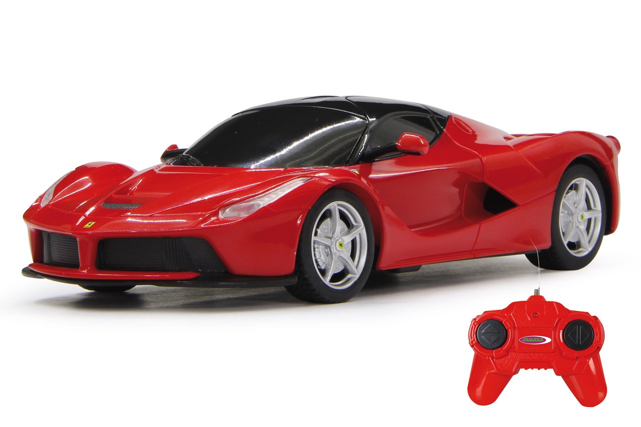 Jamara 404521 40 MHz 1:24 Scale Red Ferrari LaFerrari Deluxe Car, 19.7 cm