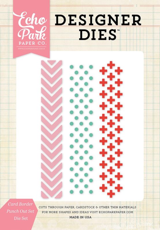 Echo Park Paper Echo Park Dies-Card Border Punch Out Set, Other, Multicoloured, 2.15 x 17.24 x 26.76 cm