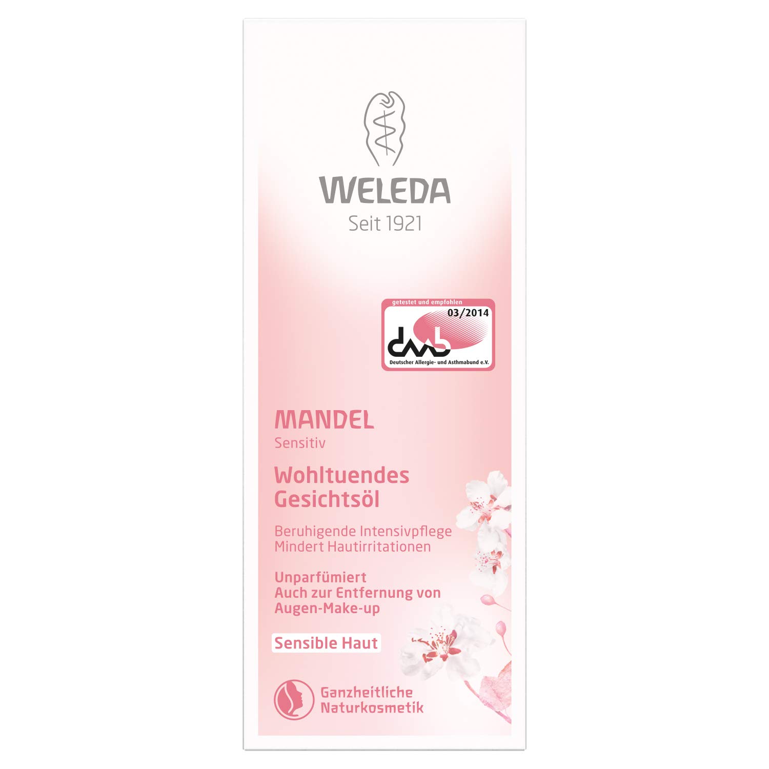 Weleda Almond Soothing Facial Oil for Sensitive Skin 50 ml (Pack of 1), color_472 - Image 2