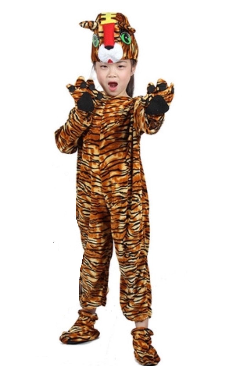 Matissa Kids Animal Costumes Hooded Fancy Dress Party Unisex Outfit — free download