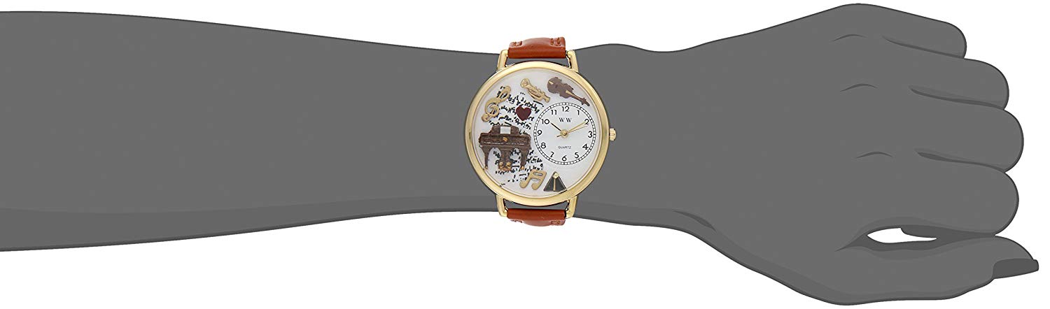 Whimsical Watches Trains Green Leather and Silvertone Unisex Quartz Watch with White Dial Analogue Display and Multicolour Leather Strap S-1610001 - Image 2