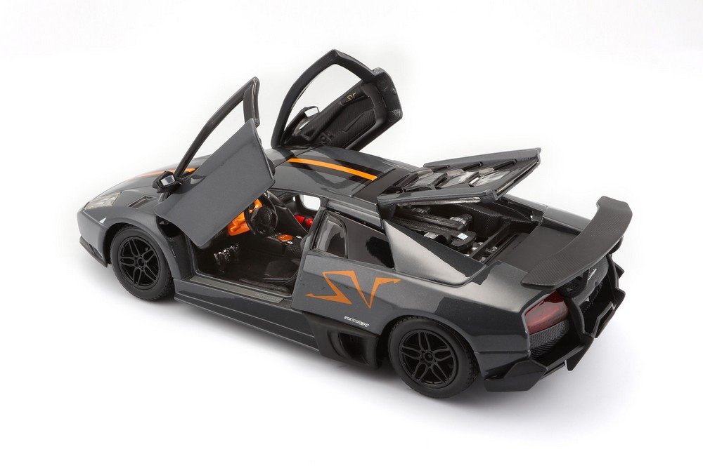 Bburago 1:24 Murcielago LP-670-4 SV China Limited Edition, Gray, 20 x 8.5 x 9 cm - Image 2